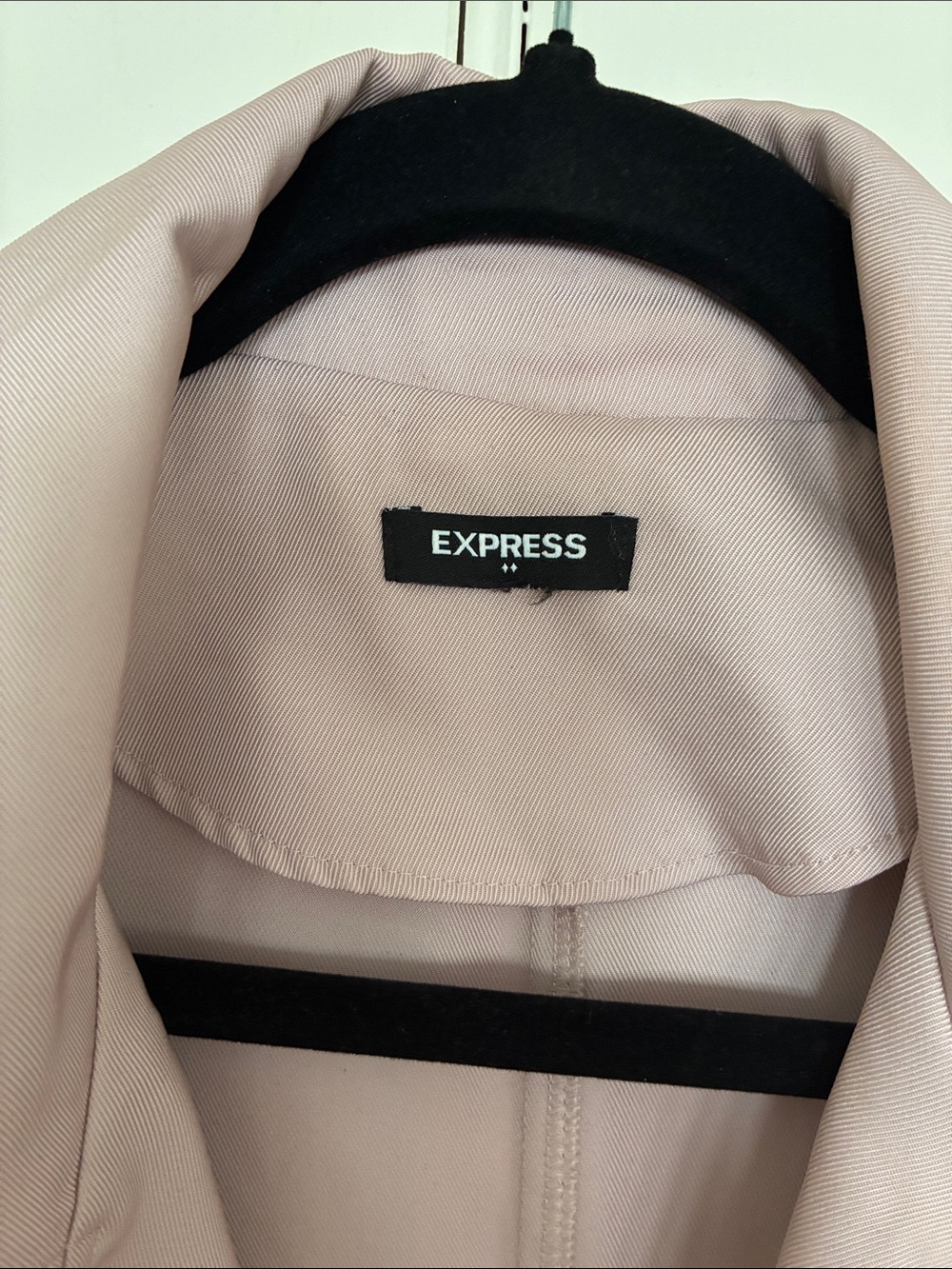 Express Light Mauve Trench Coat - Picture 2 of 2